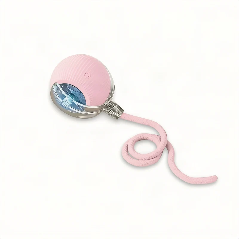 Interactive play ball for cats made of silicone