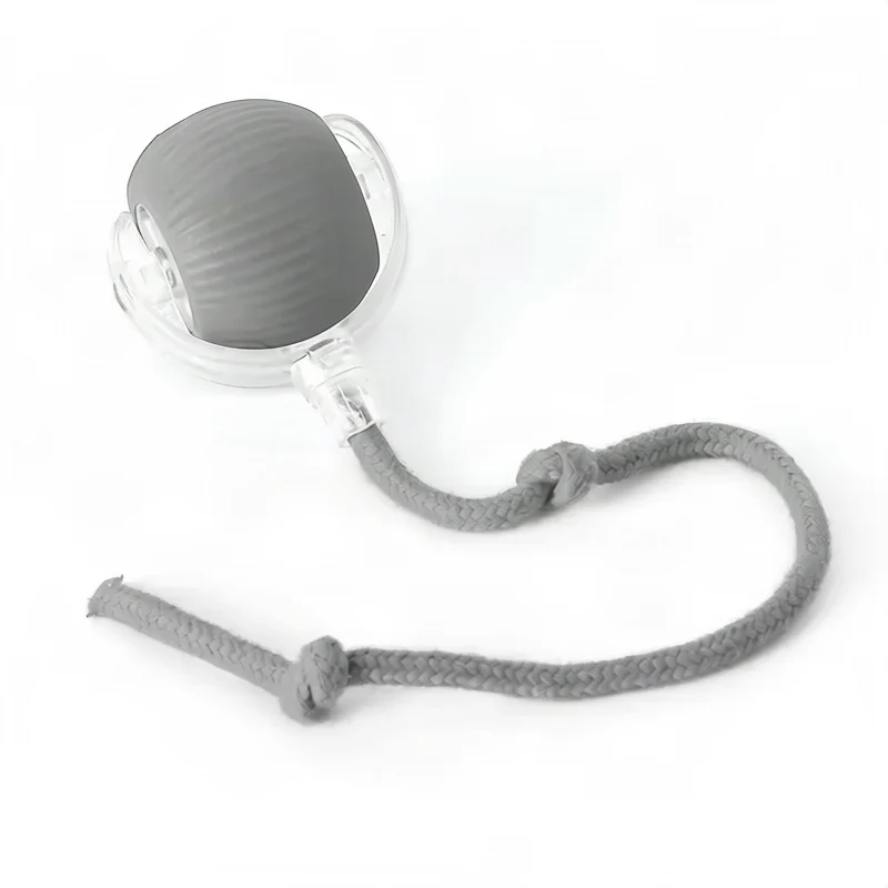 Interactive play ball for cats made of silicone