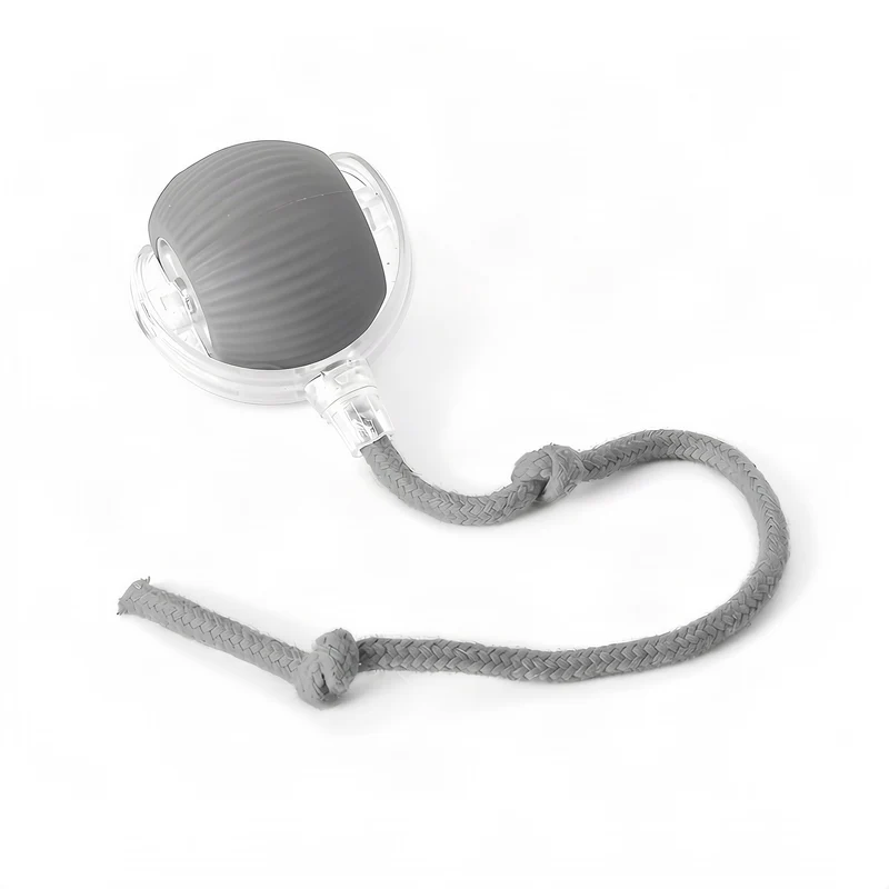 Interactive play ball for cats made of silicone