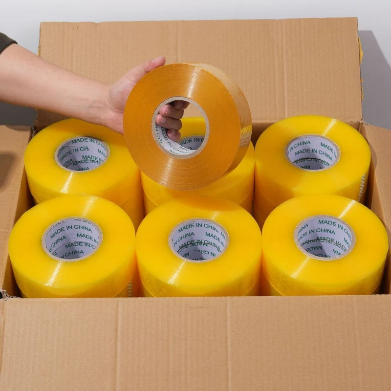 Transparent tape for packaging