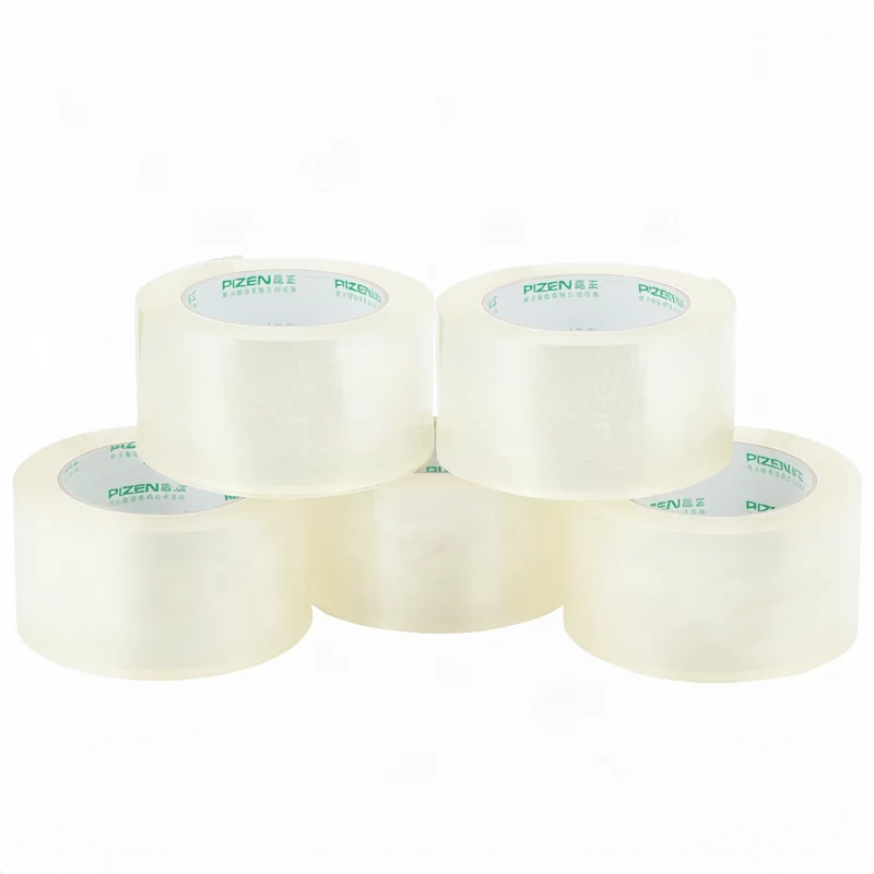 Transparent tape for packaging