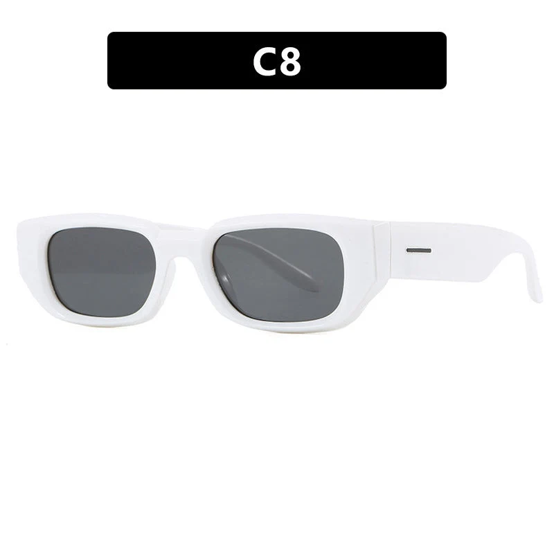 Dame trendy solbriller med innovativ, transparent ramme og polarisert glass Luvikno