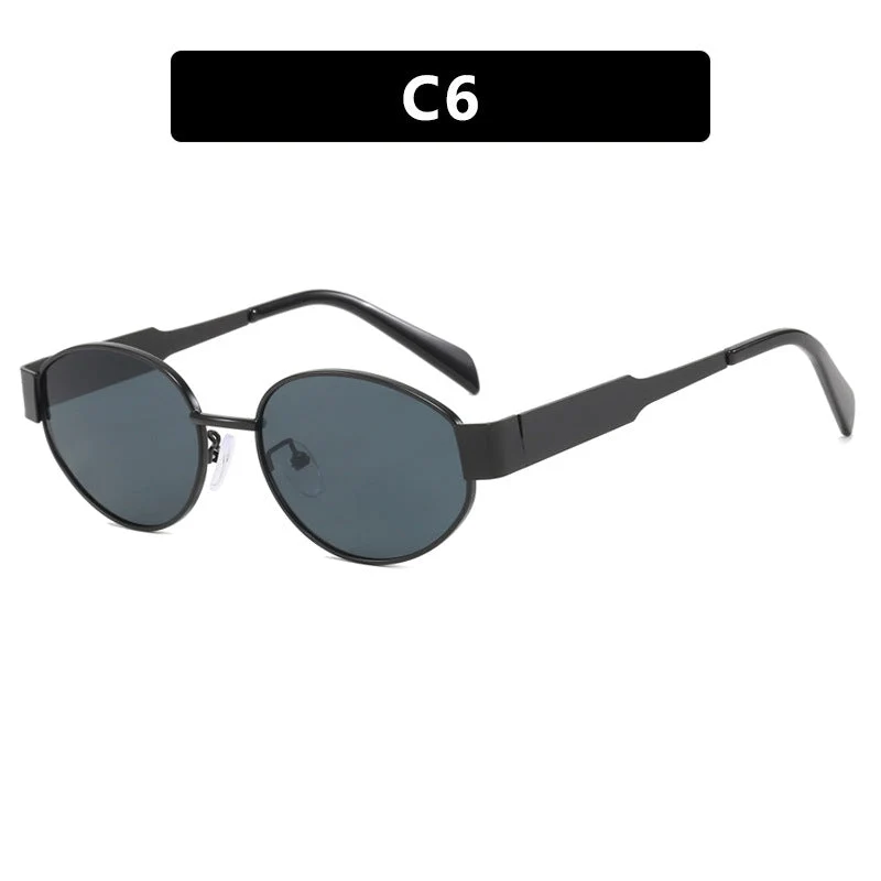 Dame moteriktig solbrille med innovativt geometrisk design Luvikno