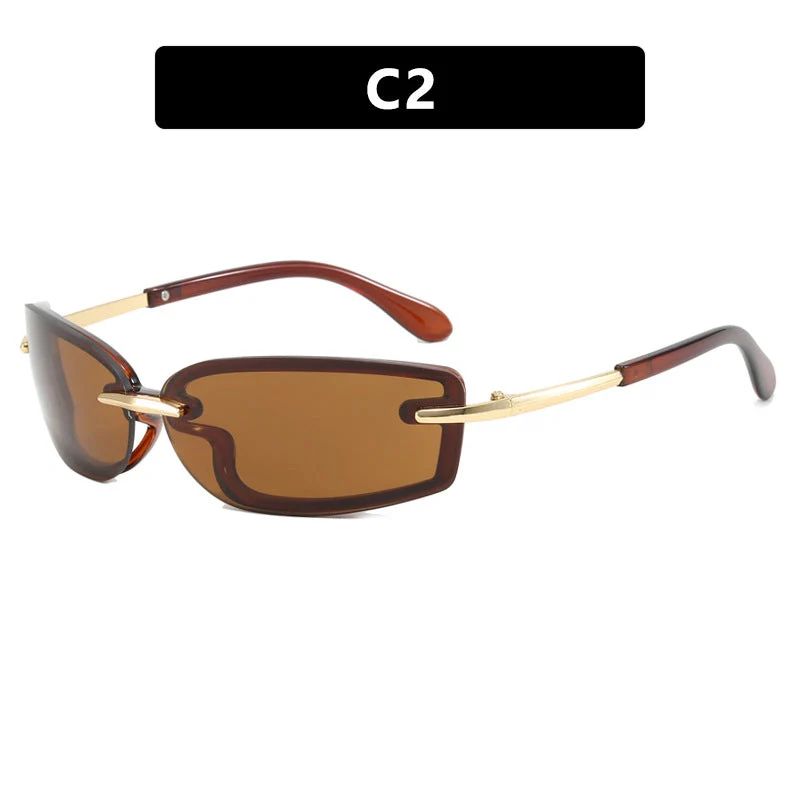 Dame trendy solbrille med moderne design og UV-beskyttelse Luvikno