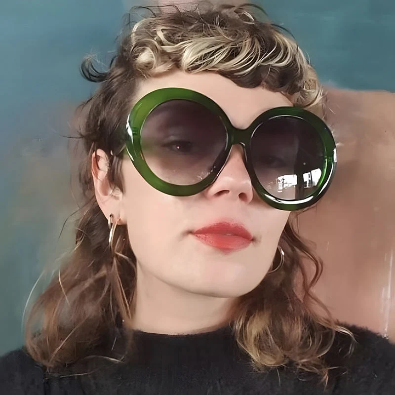 Dame moteriktig solbrille med stor ramme og UV-beskyttelse Luvikno