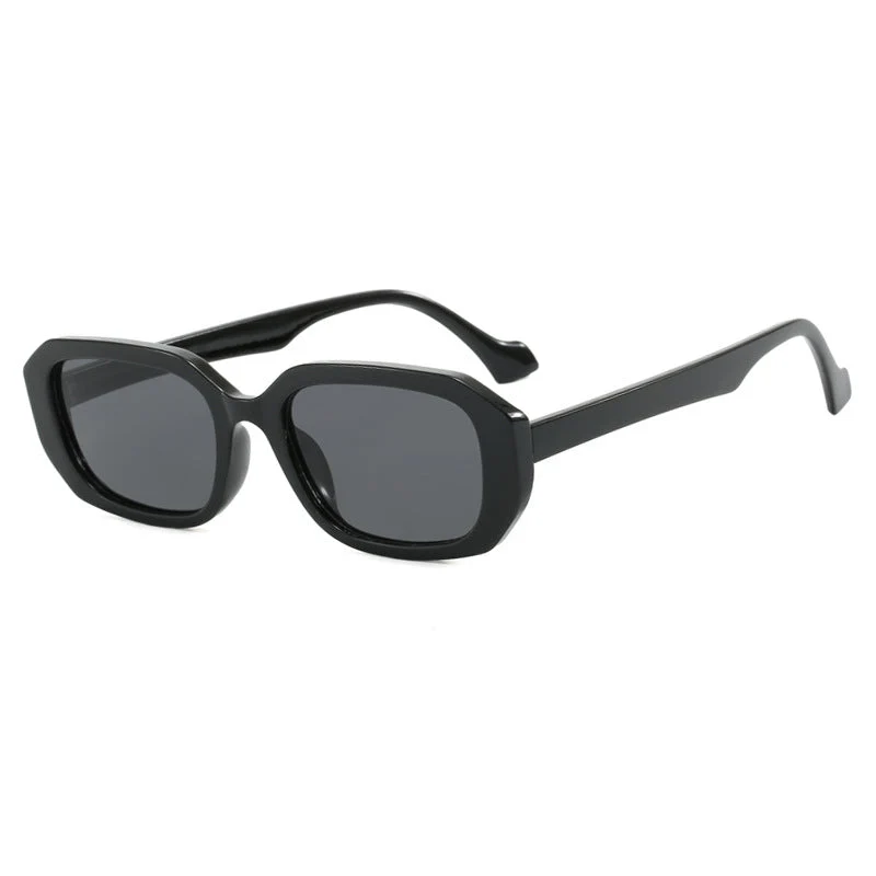 Dame moteriktig solbrille med elegant geometrisk design Luvikno