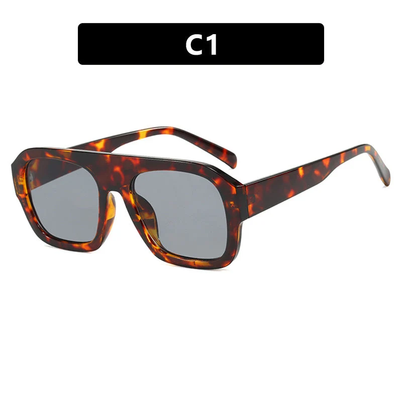 Dame moteriktig solbrille i beskyttende oversized-format Luvikno