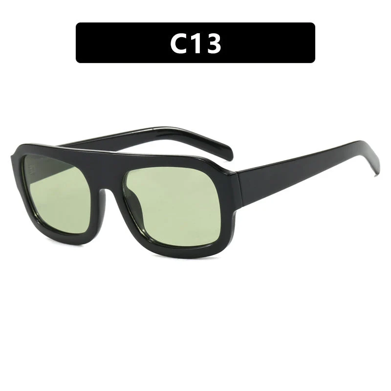 Dame moteriktig solbrille i beskyttende oversized-format Luvikno