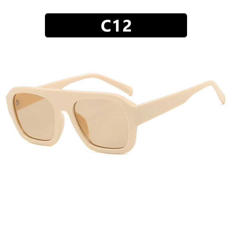 Dame moteriktig solbrille i beskyttende oversized-format Luvikno