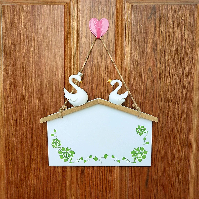 Decorative Wooden Wall Decoration with Bird and Swan Accents
