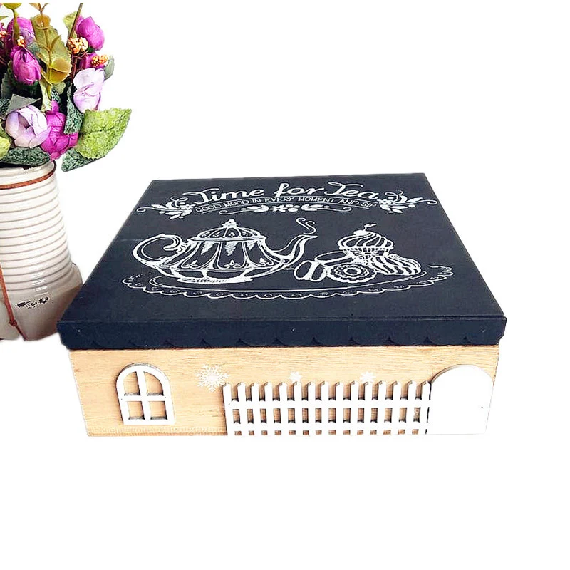Decorative Wooden Tea Storage Box