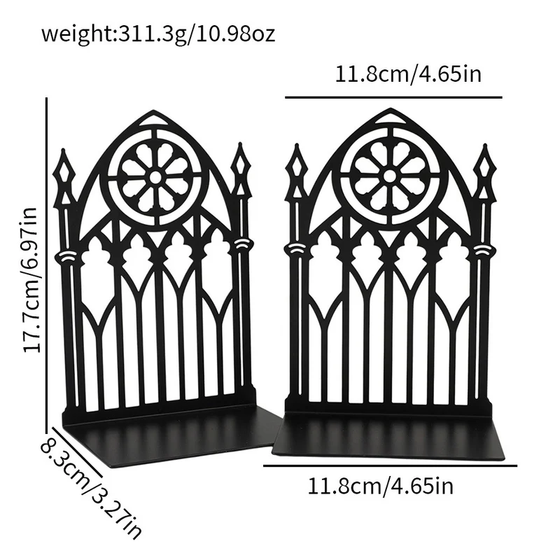 Ornate Metal Bookend Stand