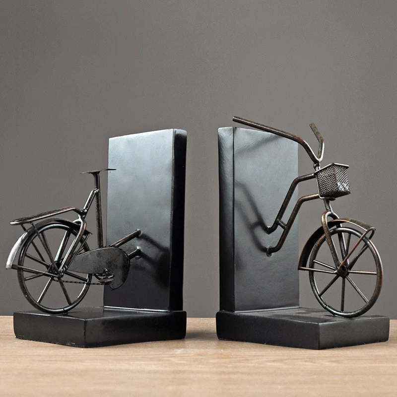 Bicycle-Themed Decorative Bookends