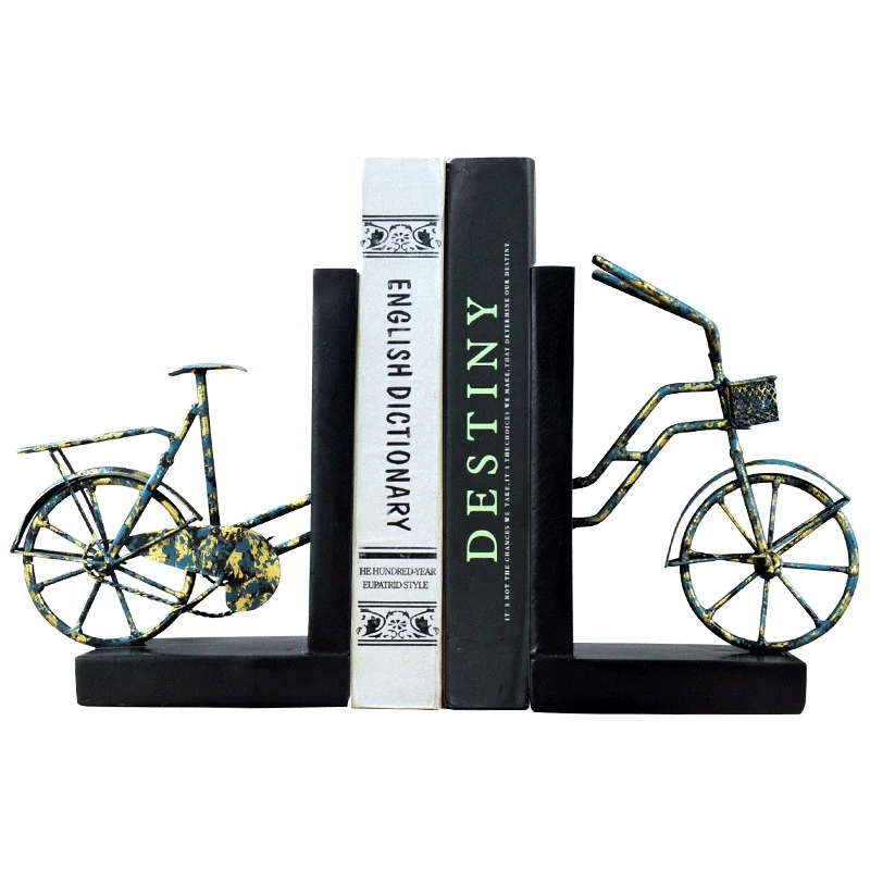 Bicycle-Themed Decorative Bookends