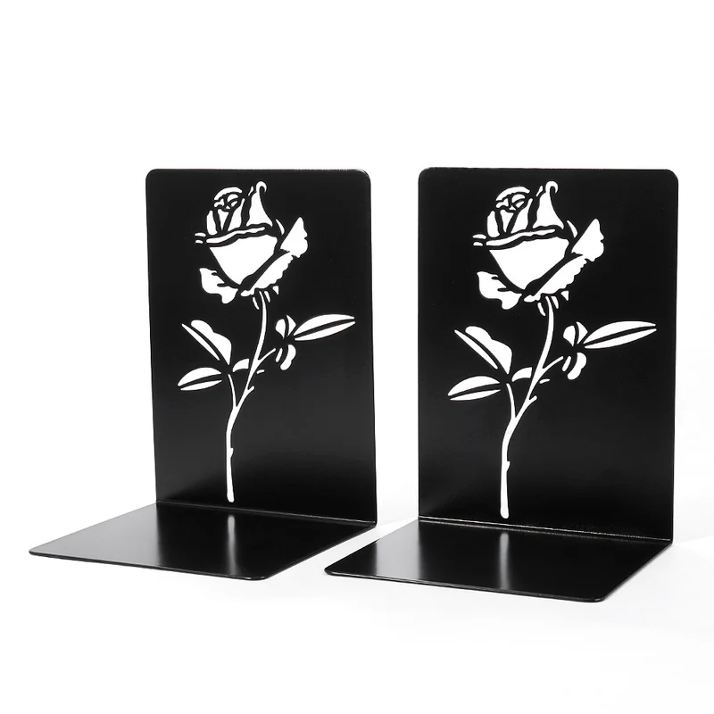 Floral-Themed Decorative Bookends