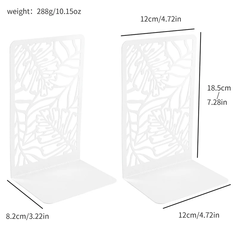 Decorative Plant-Themed Bookends