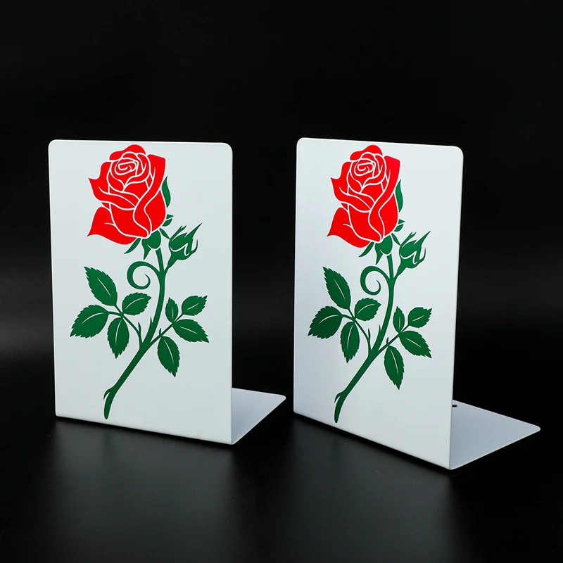 Decorative Leaf-Themed Bookends