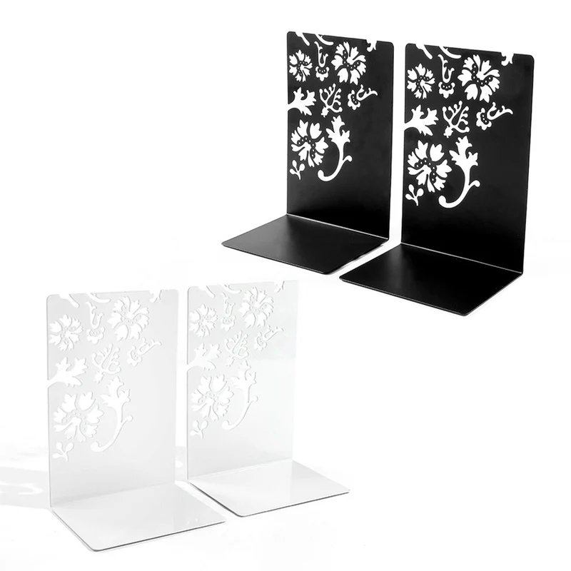 Decorative Flower-Inspired Bookends