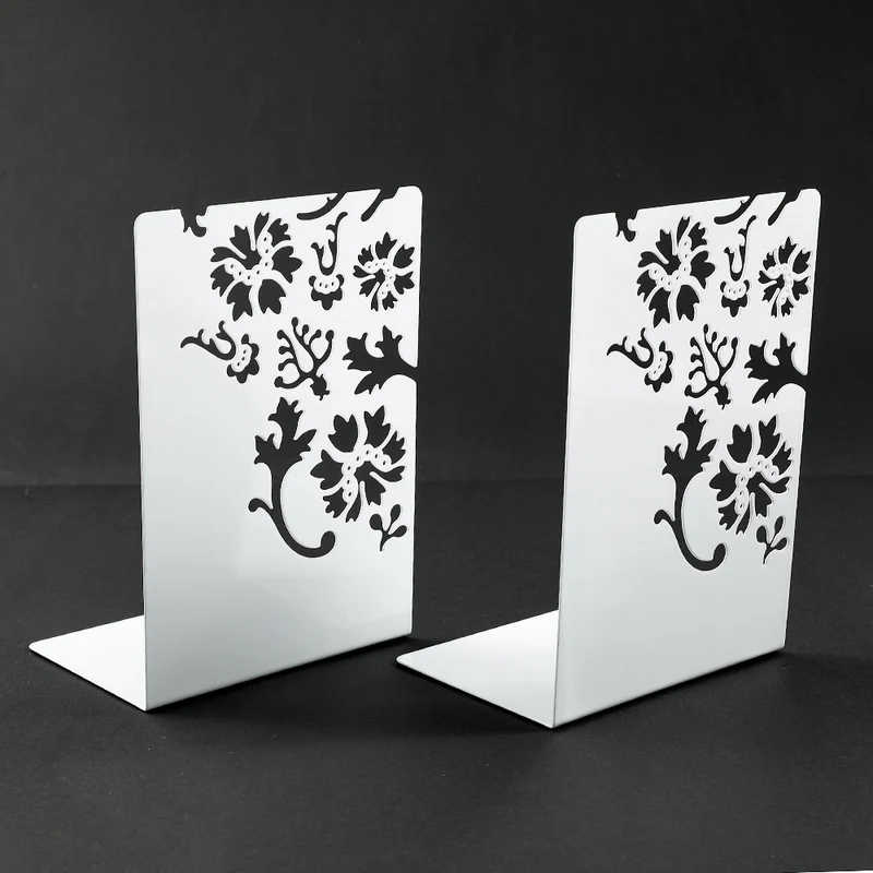 Decorative Flower-Inspired Bookends