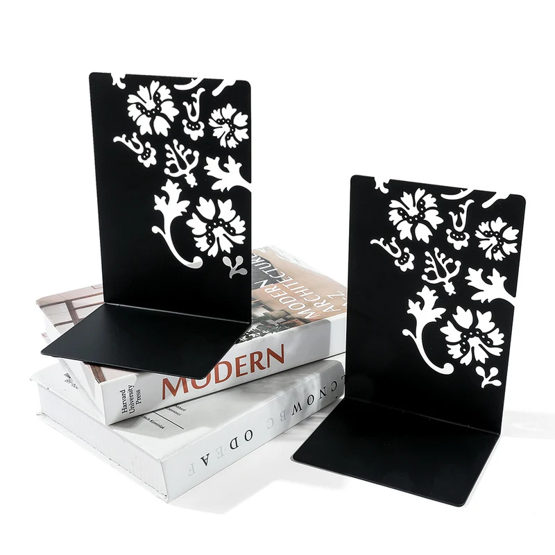 Decorative Flower-Inspired Bookends