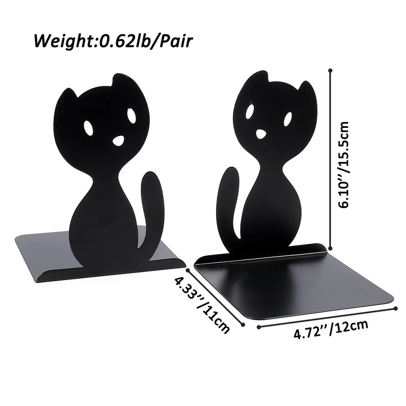 Cute Cat-Themed Bookends
