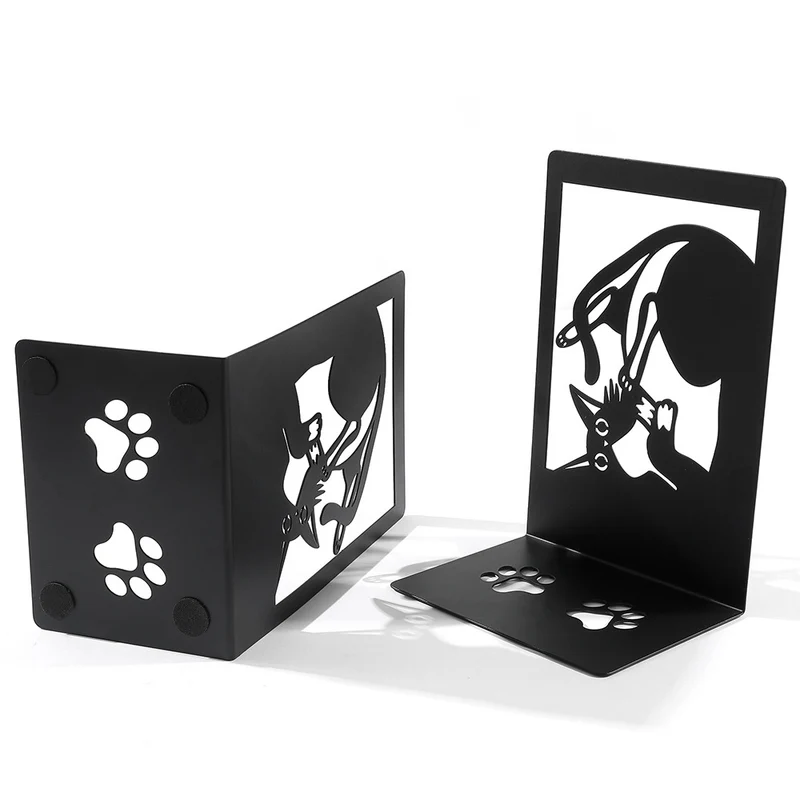 Cat-Themed Decorative Bookends