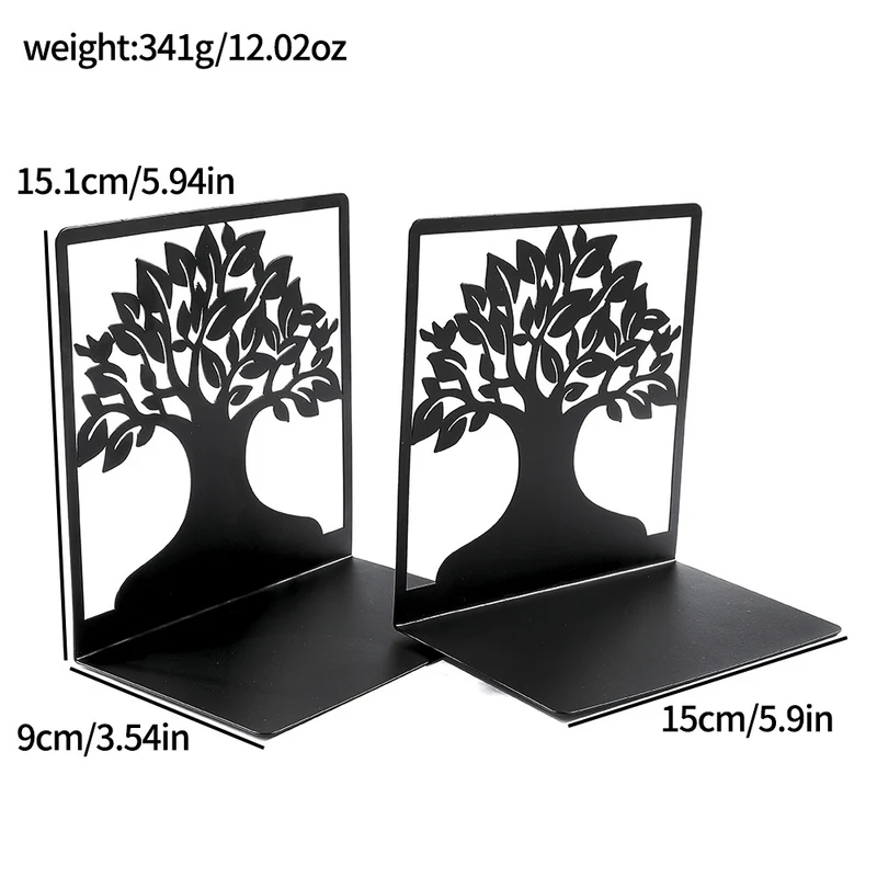 Artistic Tree-Shaped Bookends