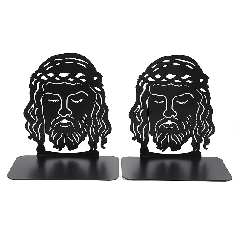 Artistic Skull-Themed Bookends