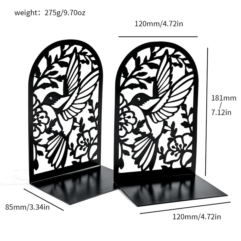 Artistic Hummingbird Decorative Bookends
