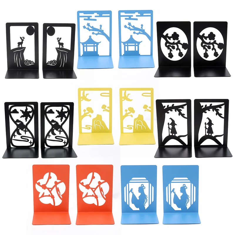 Artistic Deer-Themed Book Ends