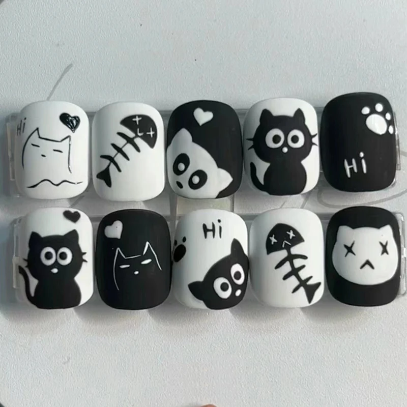 Creative Cartoon-Themed Press-On Nail Set Stornfield 1789389267
