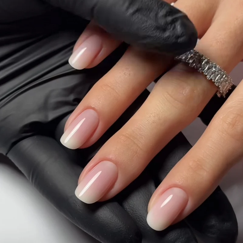 Classic French Tip Press-On Nails Stornfield