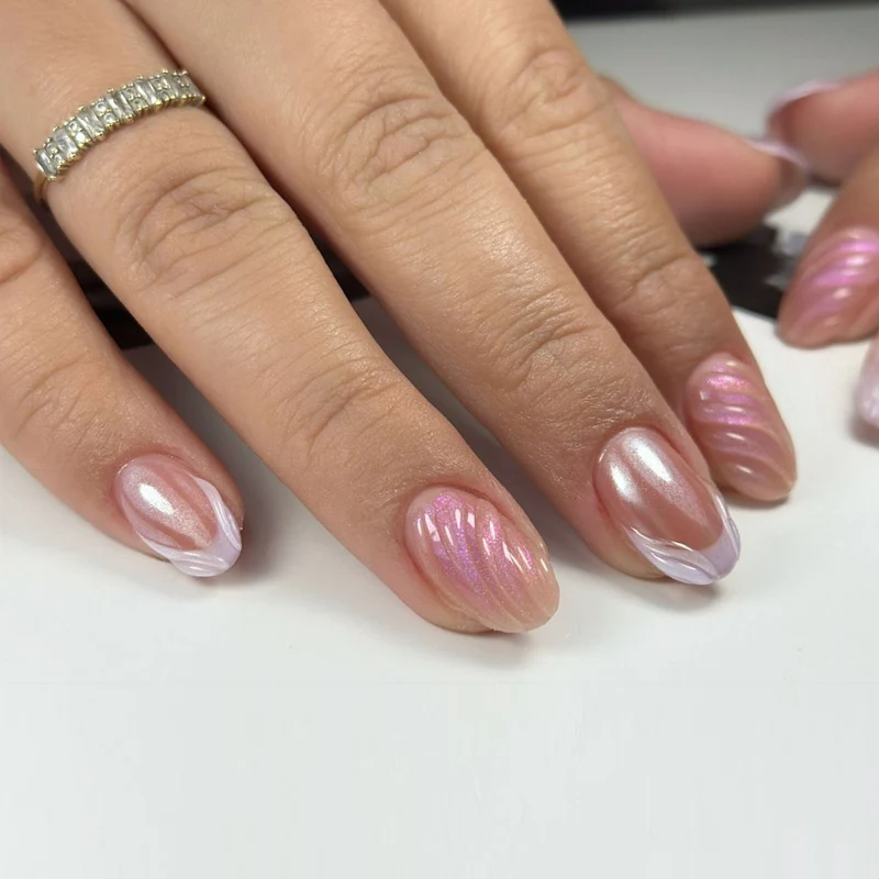 Artistic Wave Design Nail Art Stornfield