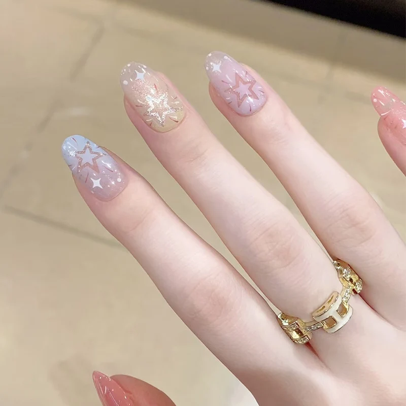 Artistic Starry Nail Art Stornfield