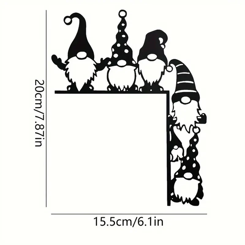Decorative wall shelf with Christmas gnomes Stornfield