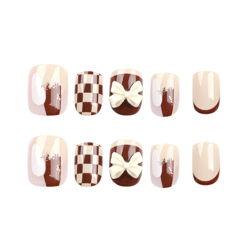 Creative Nail Art with Modern Patterns and Bow Motifs Stornfield