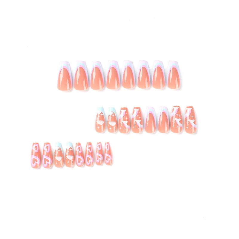 Creative Nail Art with Heart and Cloud Design Stornfield