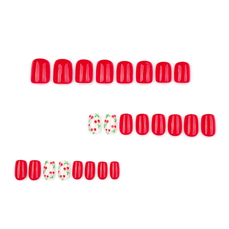 Creative nail art with fruity cherry design Stornfield