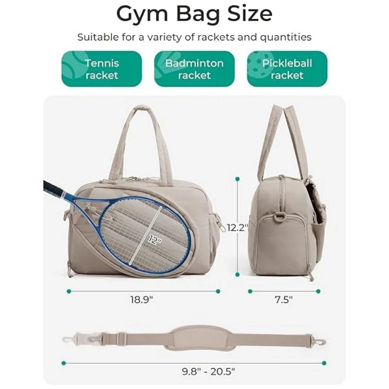 Sporty Tennis Equipment Tote Bag Stornfield
