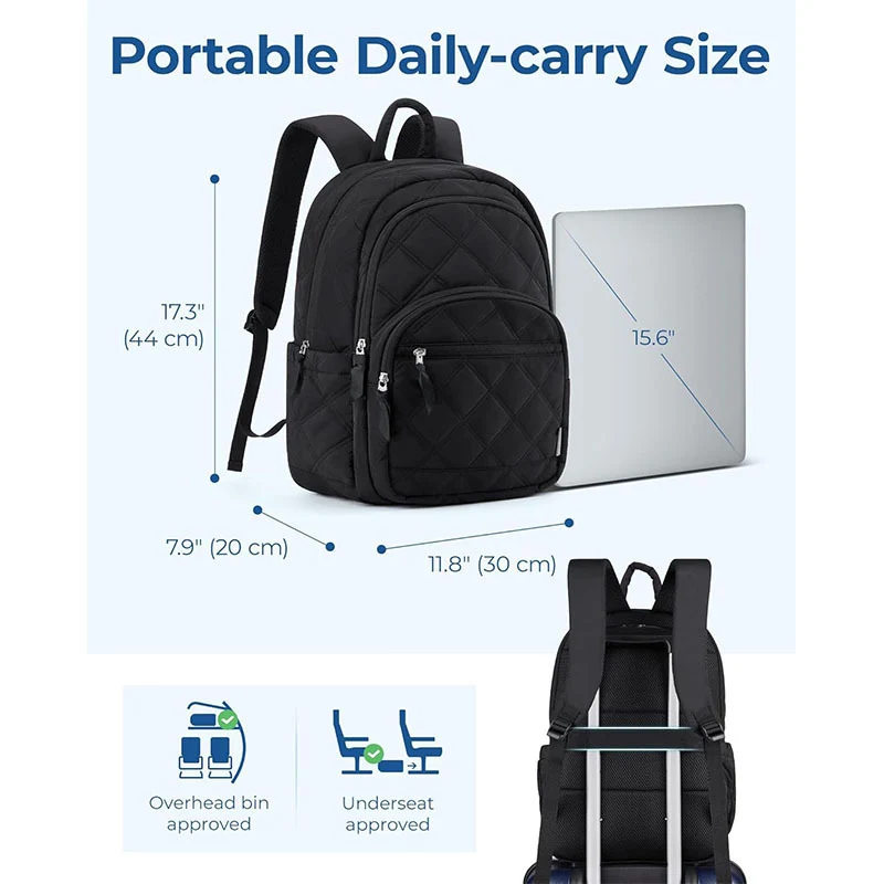 Quilted Backpack with Multiple Compartments Stornfield