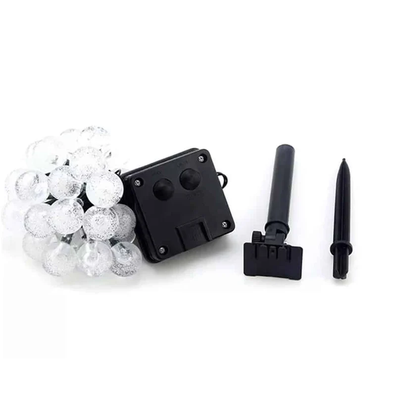 Solcelle lyslenker med ball lys - 5M-20 LED / 7M-50 LED / 12M-100 LED | Luvikno