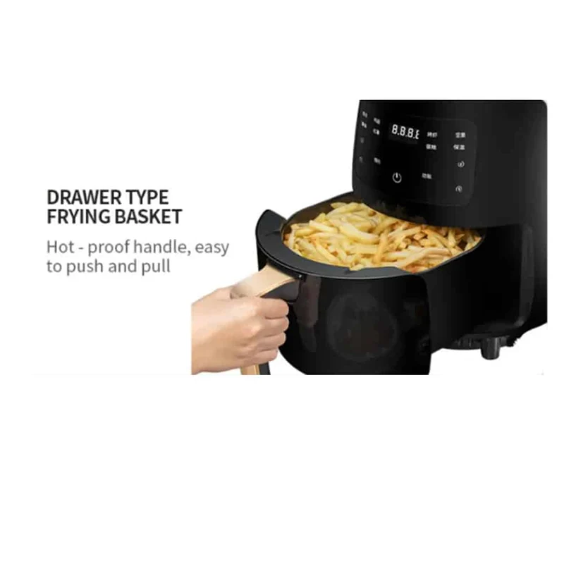 Airfryer 3.5 Liter (lite fett: Grilling, Baking, Steking og Fritering) | Luvikno