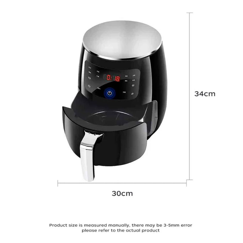 Airfryer 3.5 Liter (lite fett: Grilling, Baking, Steking og Fritering) | Luvikno