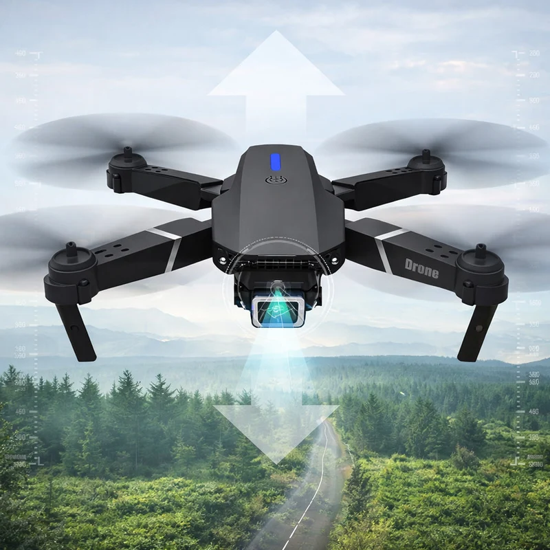 Sammenleggbar drone 4K med/uten kamera | Luvikno