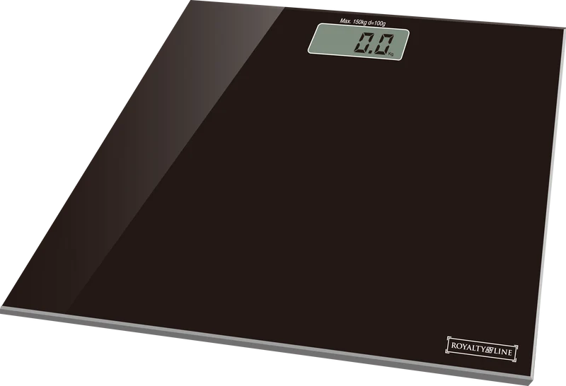 Kroppsskala laget av herdet glass (150 kg) Svart - Elektronisk | Luvikno
