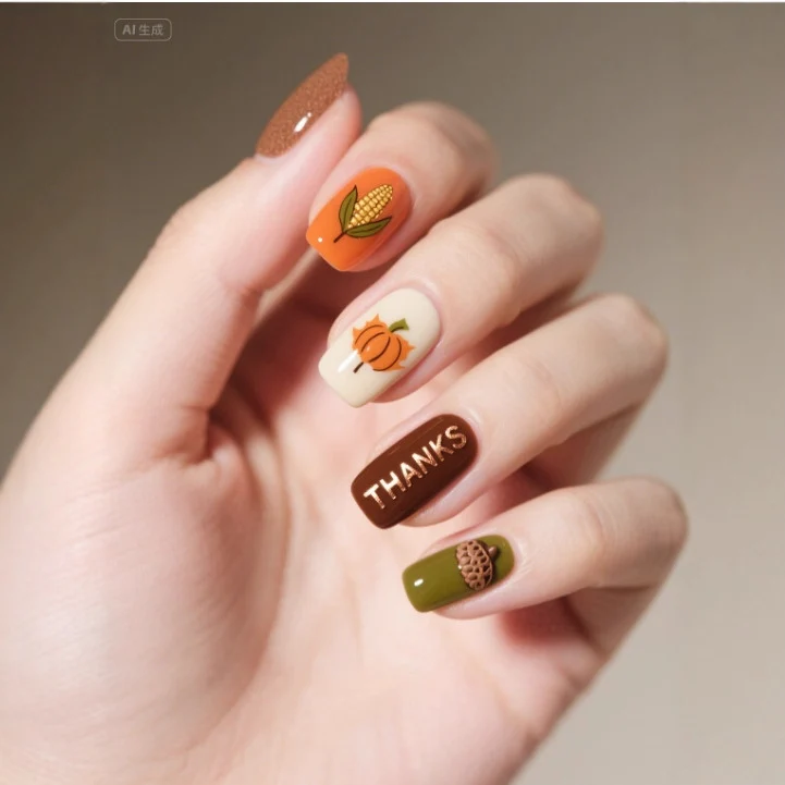 Themed Autumn Nail Art Set Stornfield
