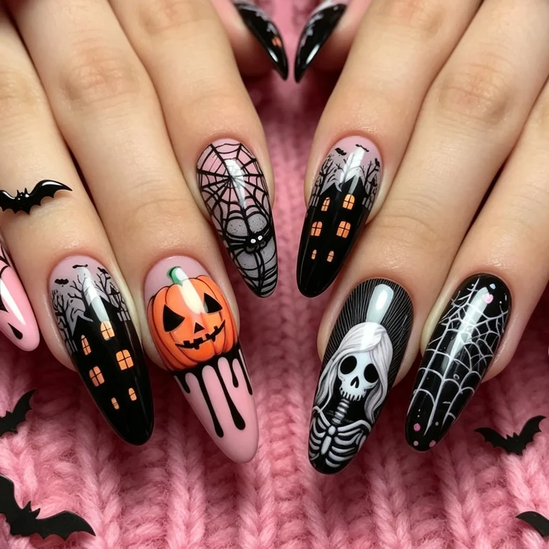 Thematic Halloween Nail Art Stornfield