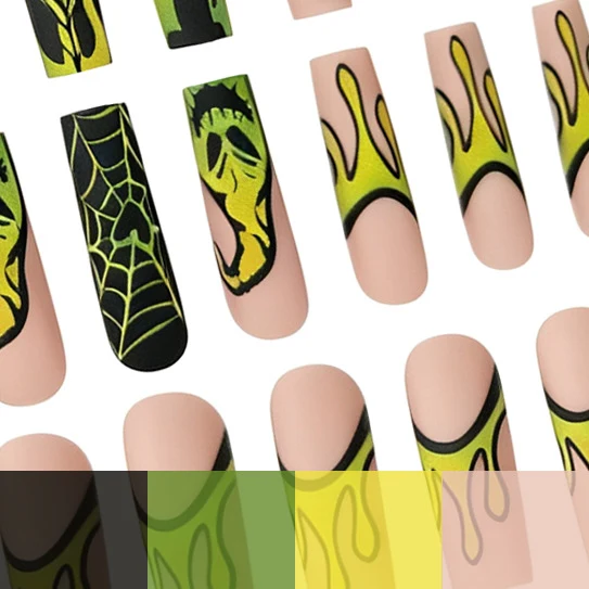 Theatrical Halloween Nail Art Stornfield