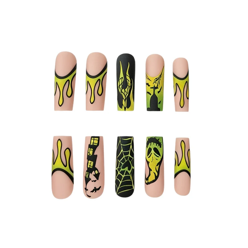 Theatrical Halloween Nail Art Stornfield