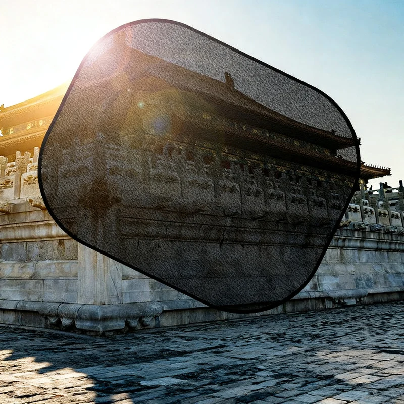 Auto-Sonnenschutz mit Saugnapf, Netzstoff